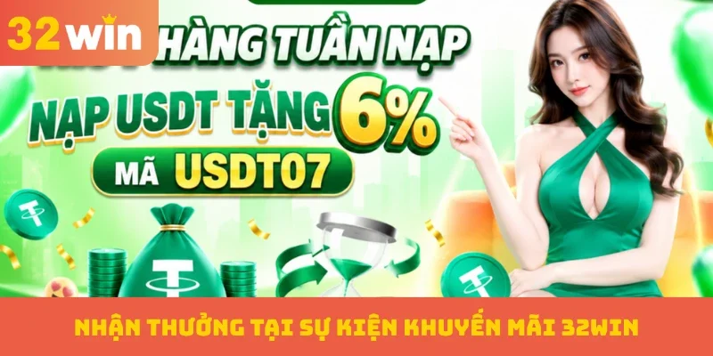 Khuyến mãi 32WIN 3 Nhận thưởng tại sự kiện khuyến mãi 32WIN